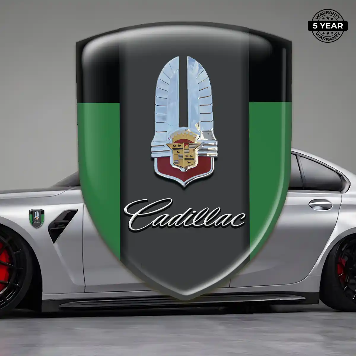 Cadillac Domed Logo Sticker Prestige Line