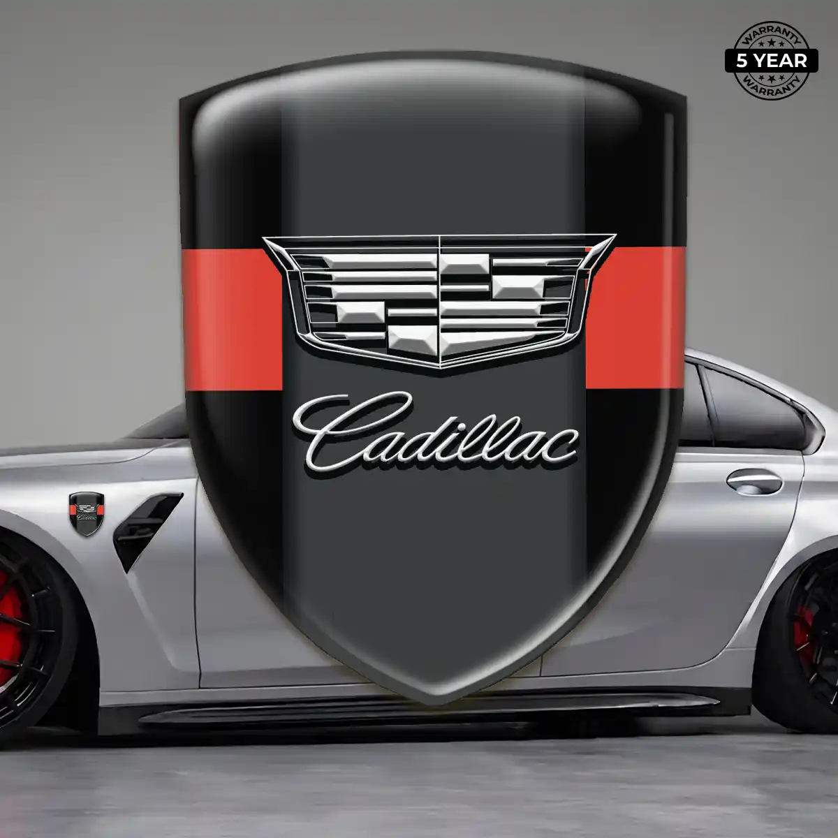 Cadillac Domed Logo Sticker Signature Edition
