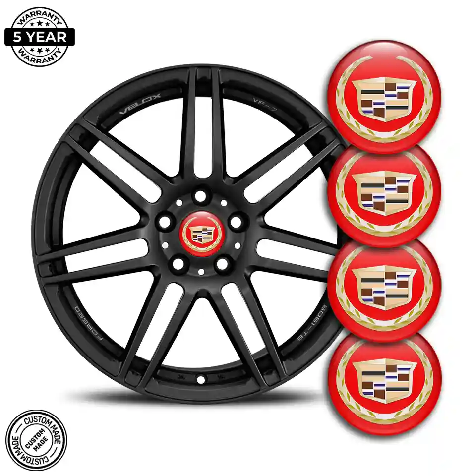 Cadillac Domed Sticker High Quality