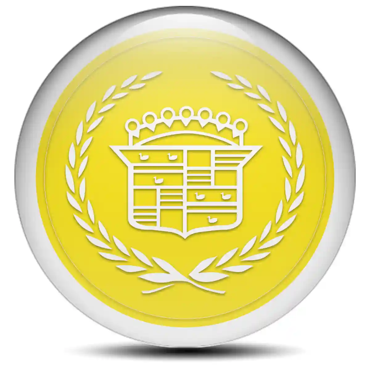 Cadillac Domed Sticker Premium Resin