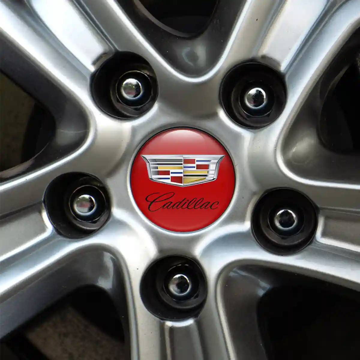 Cadillac Domed Sticker Self-Adhesive Premium Quality