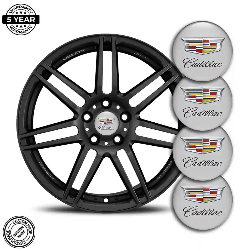 Cadillac Domed Sticker Stylish Design