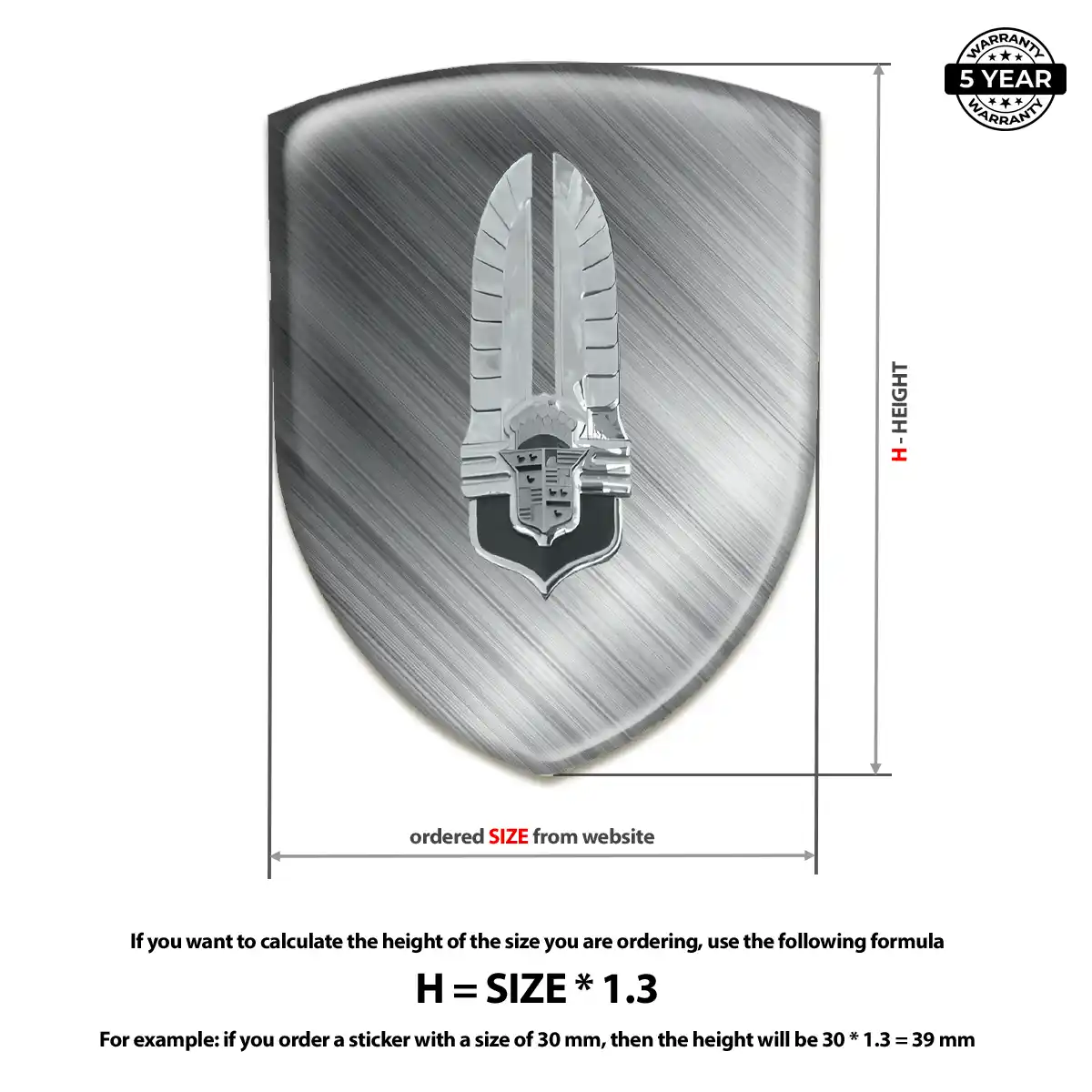 Cadillac Emblem Badge Branded Line