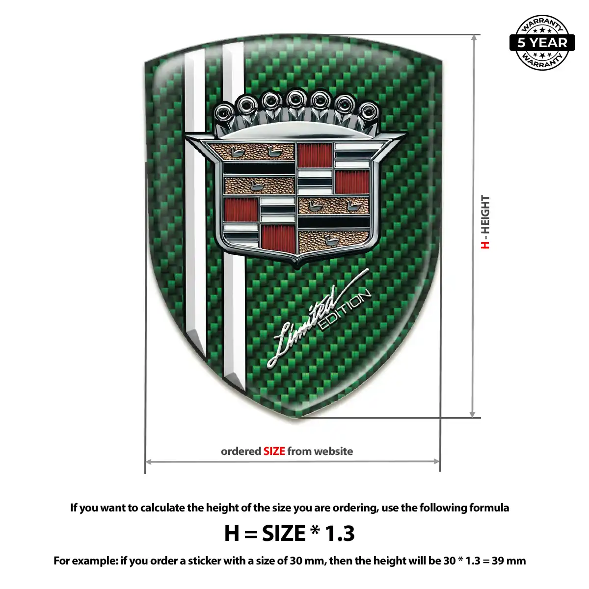 Cadillac Emblem Badge Cabin Style