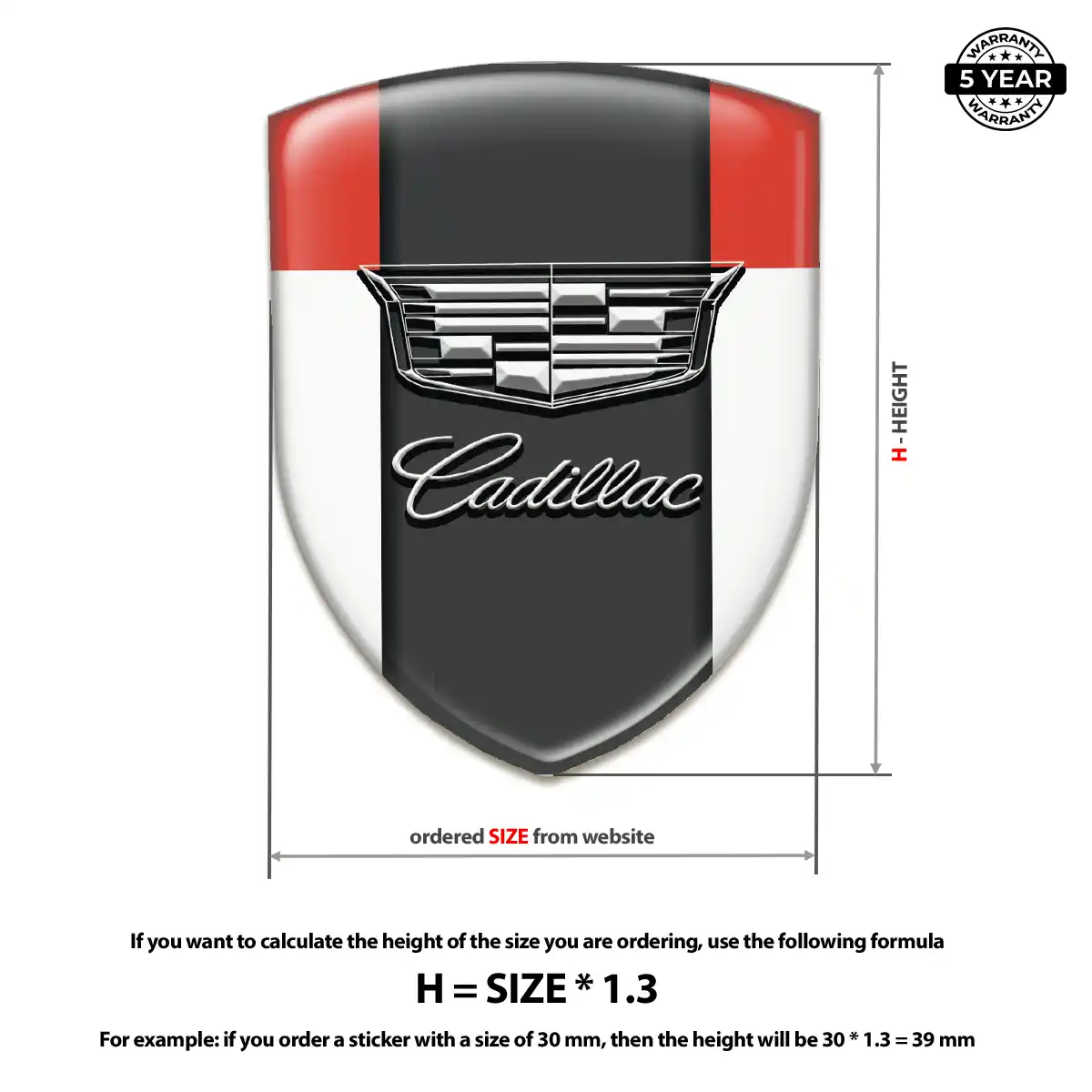 Cadillac Emblem Badge Deluxe Edition