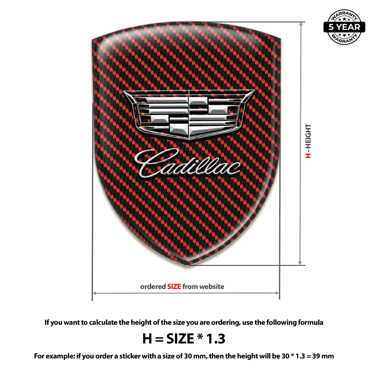 Cadillac Emblem Badge Exclusive Series
