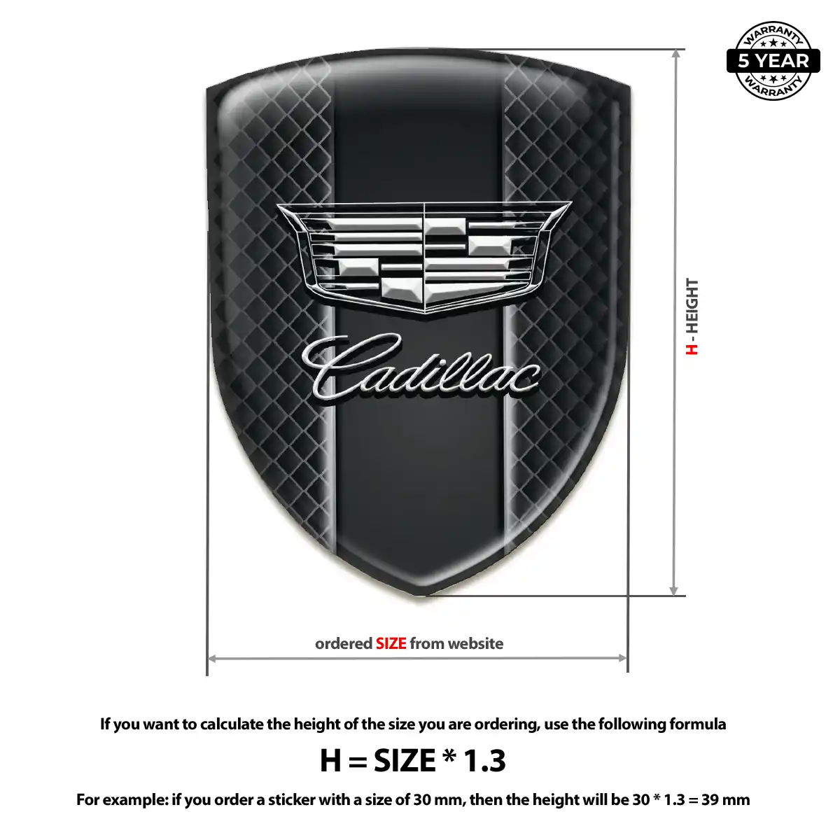 Cadillac Emblem Badge Exterior Luxe