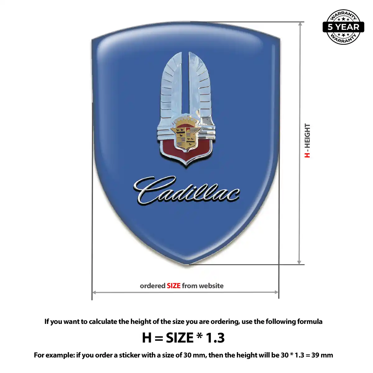 Cadillac Emblem Badge Logo Auto Tuning