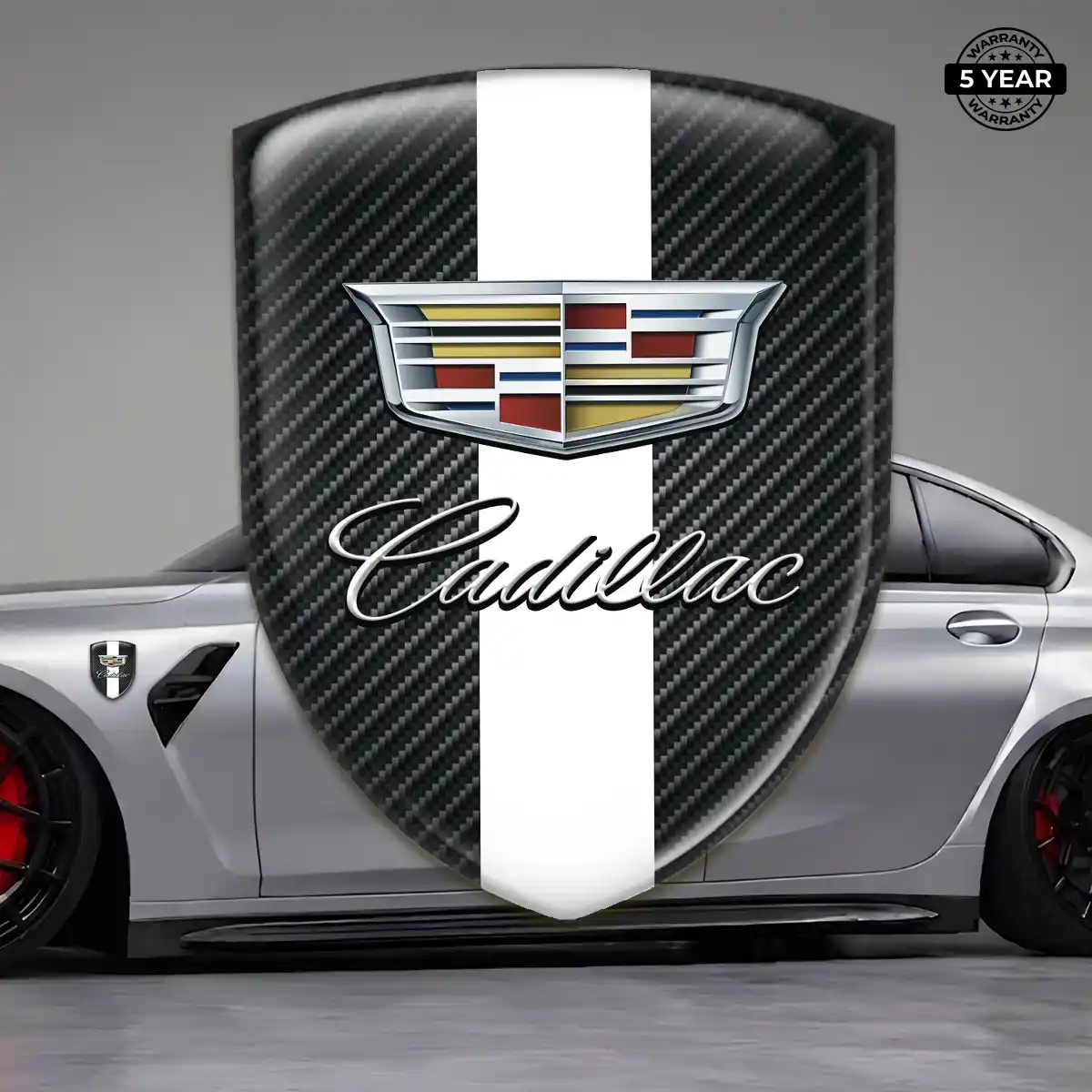 Cadillac Emblem Badge Logo Cabin Style