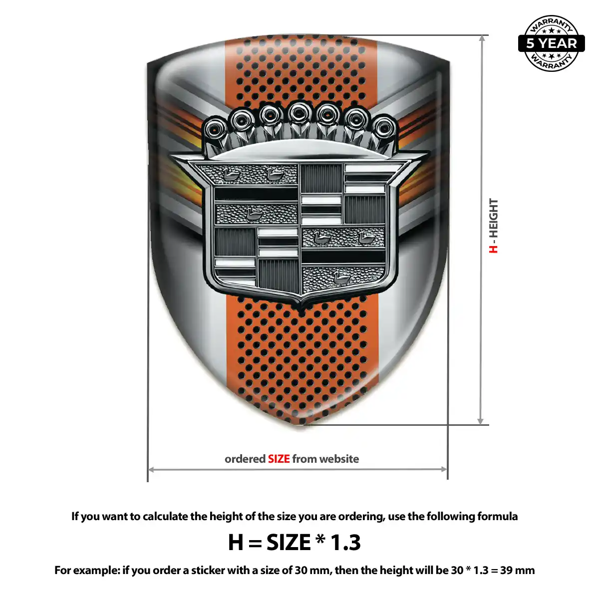 Cadillac Emblem Badge Logo Elite Edition