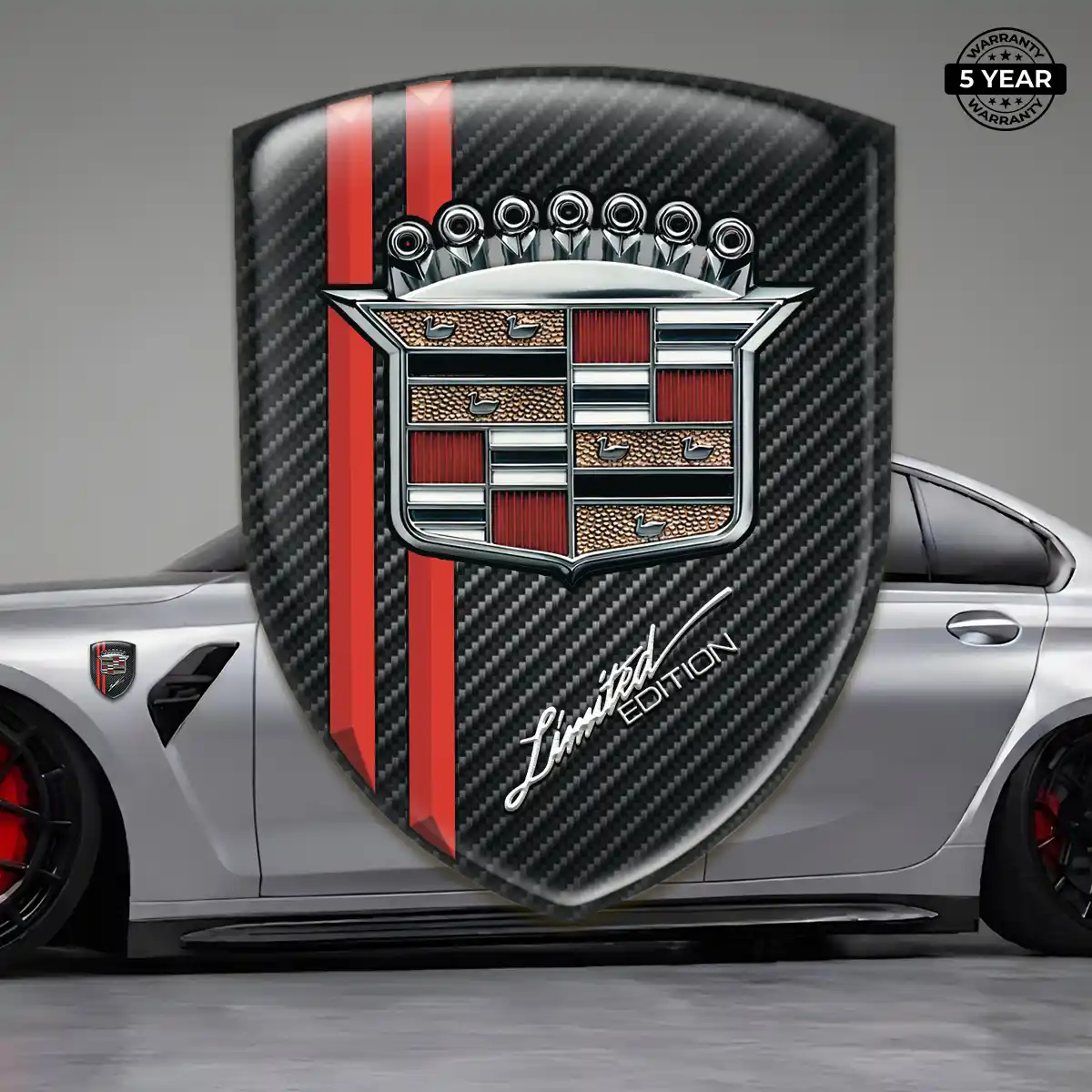 Cadillac Emblem Badge Logo Interior Luxe