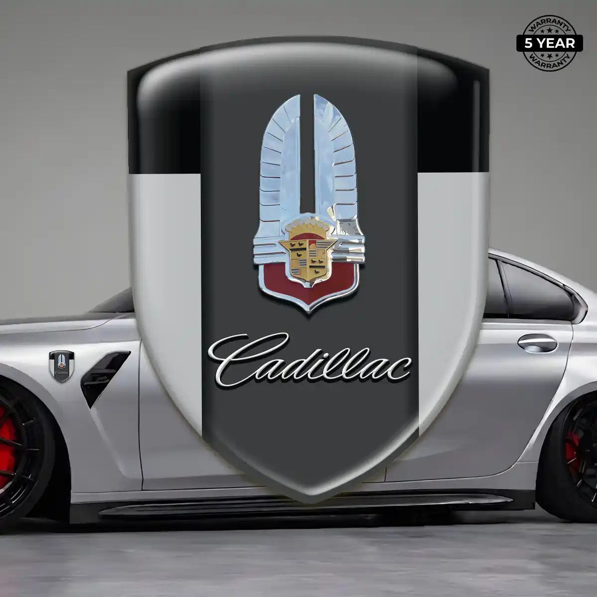 Cadillac Emblem Badge Logo Vortex Elite