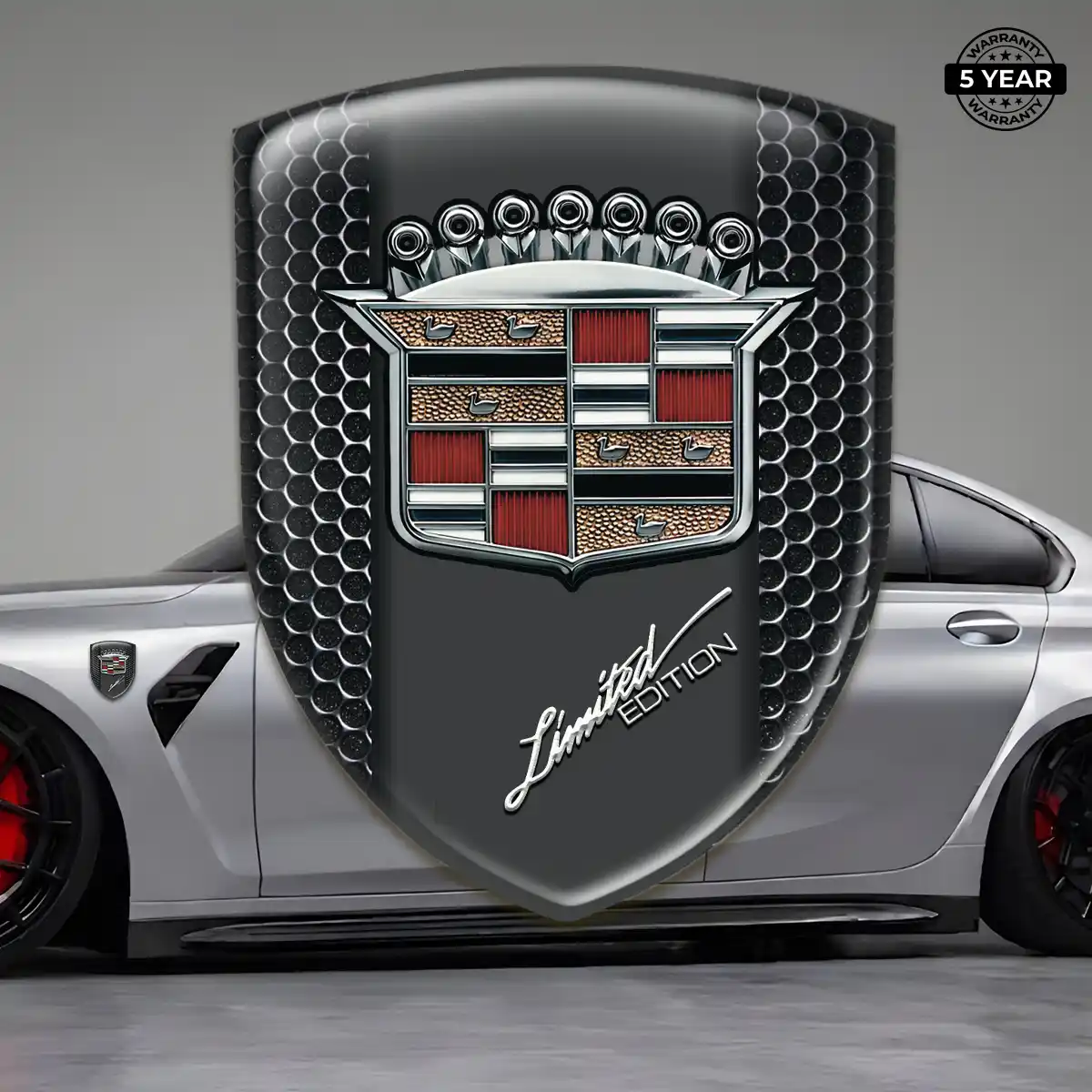 Cadillac Emblem Badge Logo Vortex Series