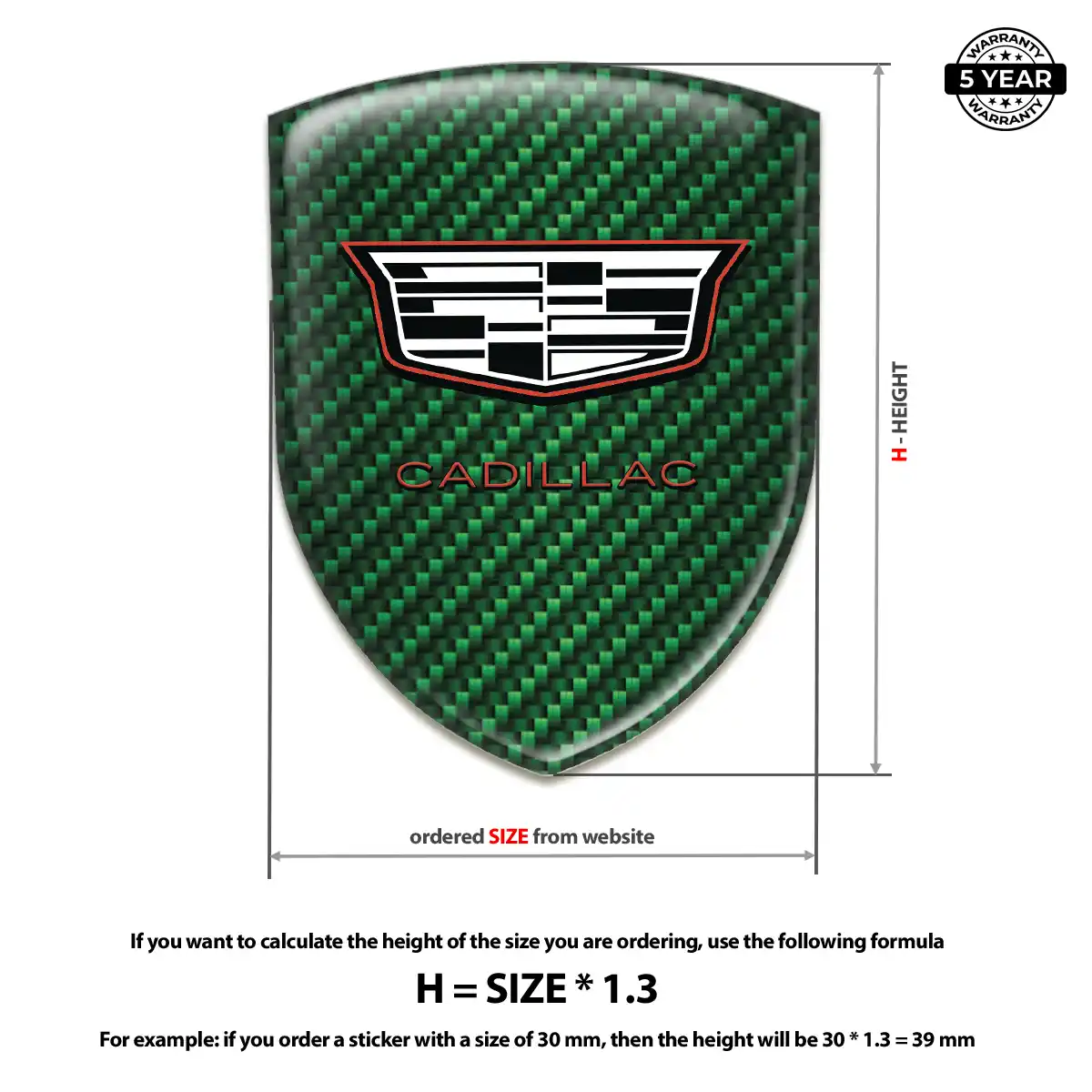 Cadillac Emblem Badge Noble Edition