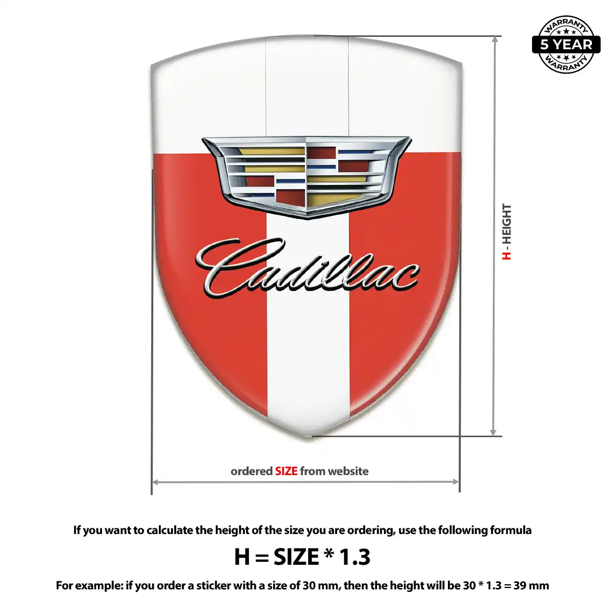 Cadillac Emblem Badge Performance Style