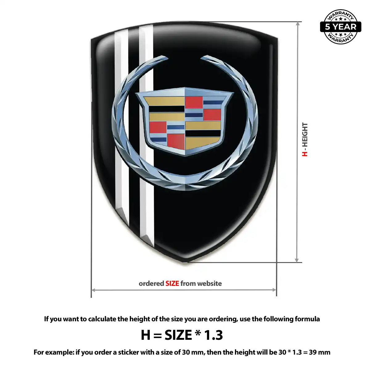 Cadillac Emblem Badge Refined Design