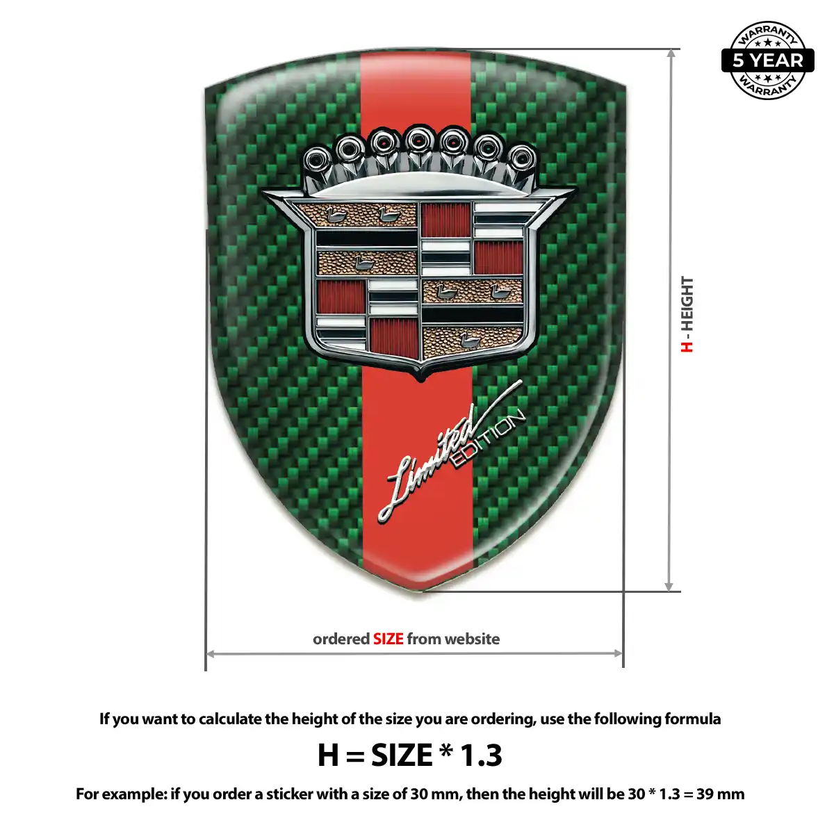 Cadillac Emblem Badge Resin Luxe