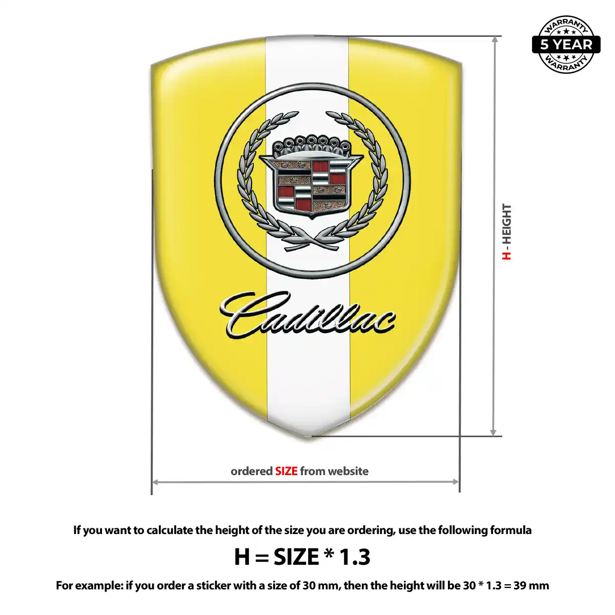 Cadillac Emblem Badge Signature Edition