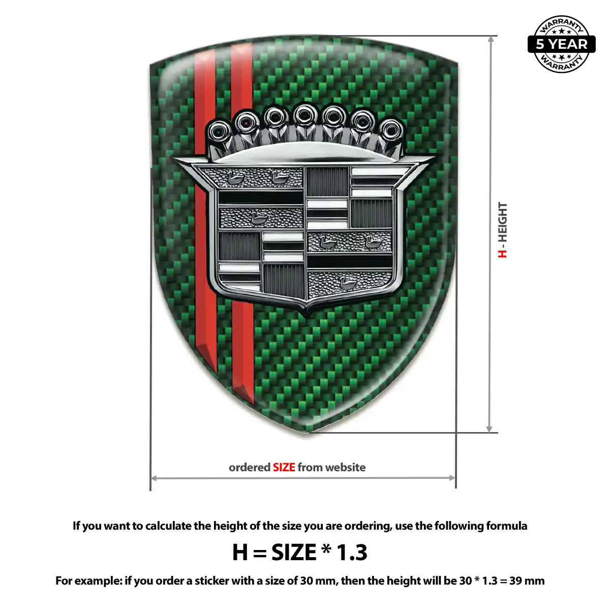 Cadillac Emblem Badge Signature Grade