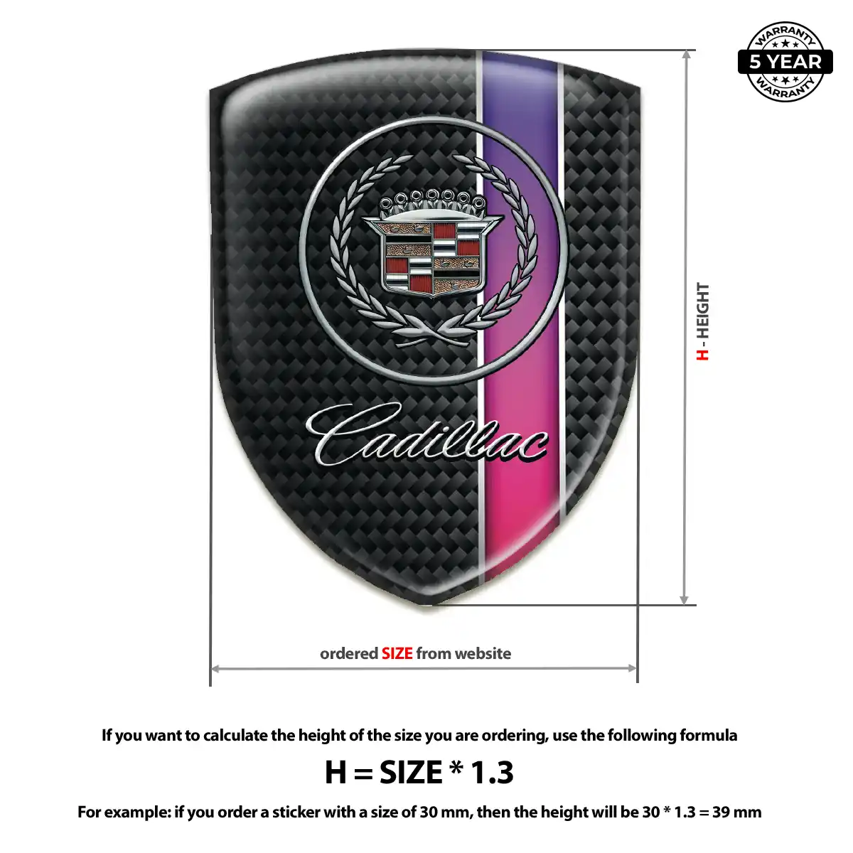 Cadillac Emblem Badge Street Tuning