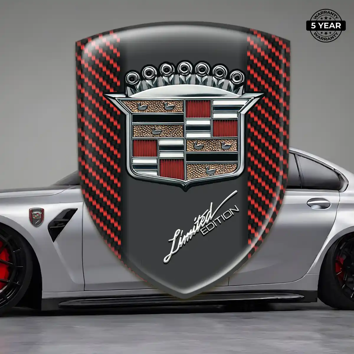 Cadillac Emblem Badge Vortex Elite