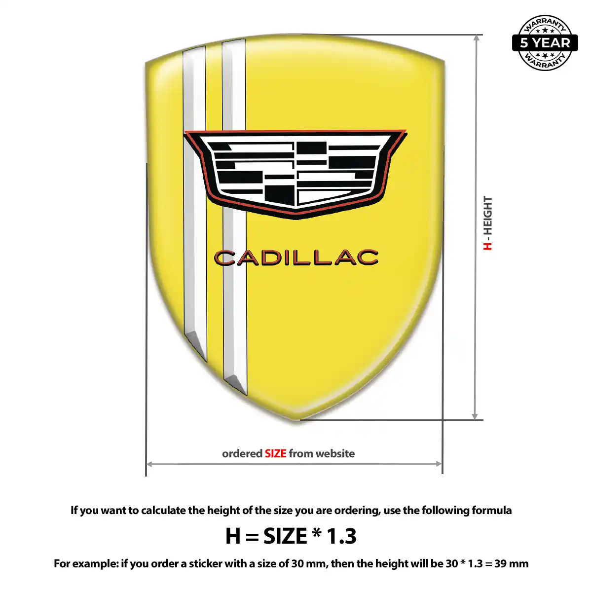 Cadillac Emblem Branded Line