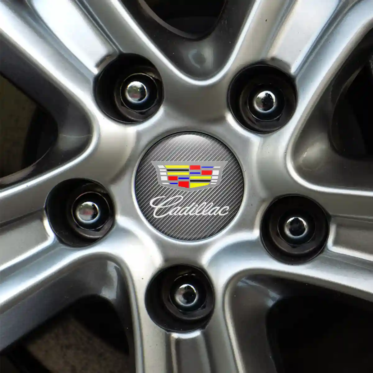 Cadillac Emblem Center Hub Cap Self-Adhesive High Quality