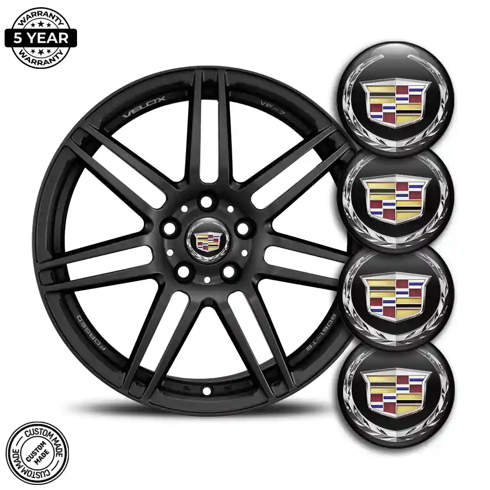 Cadillac Emblem Center Hub Cap Self-Adhesive Luxury Edition