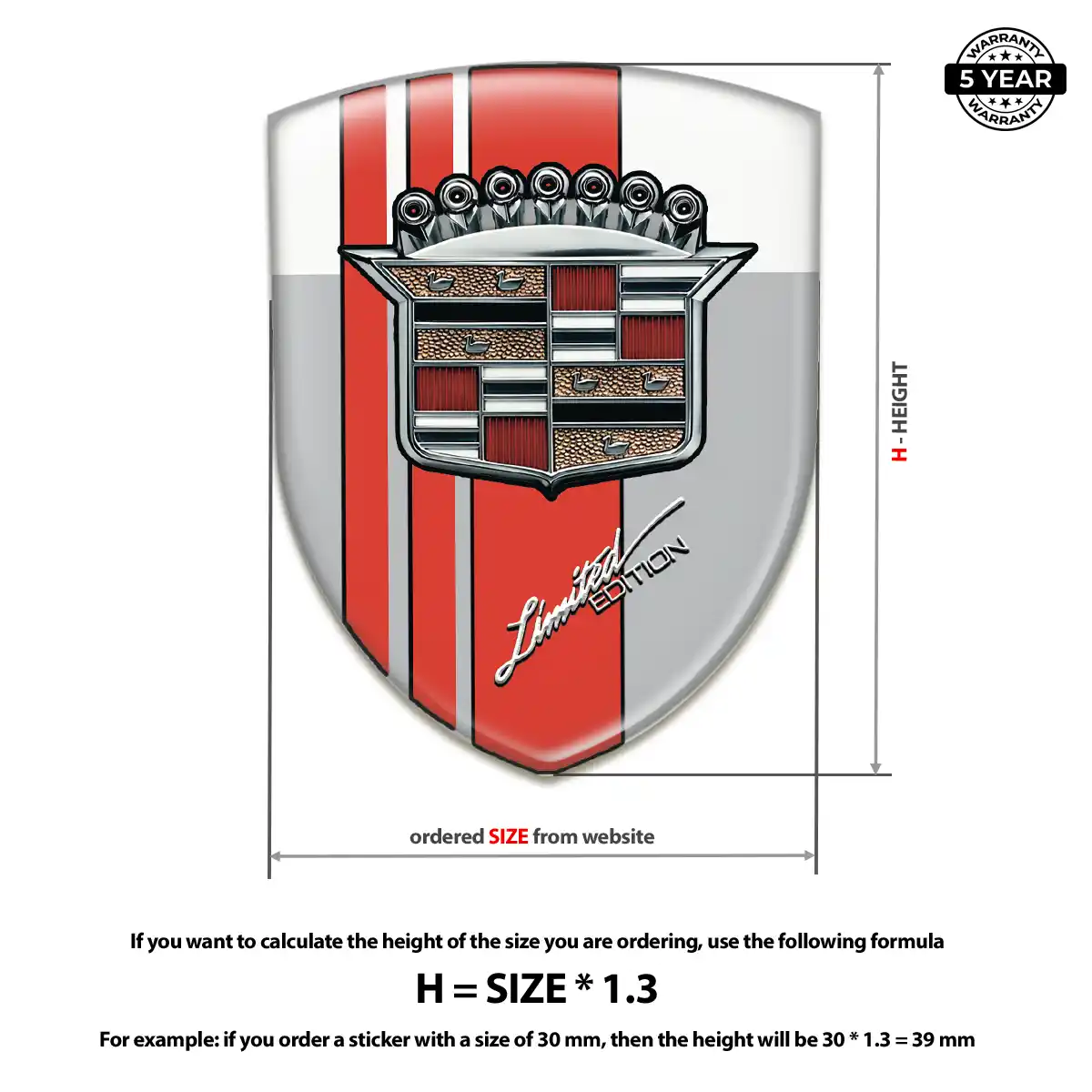 Cadillac Emblem Crest Cabin Style