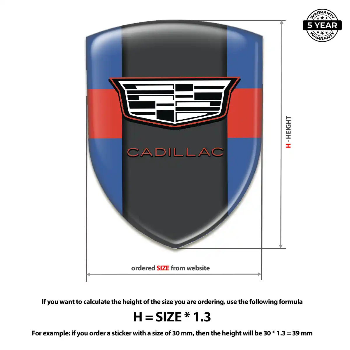 Cadillac Emblem Crest Deluxe Edition