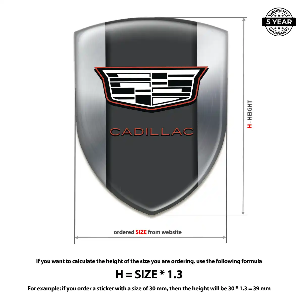 Cadillac Emblem Crest Elite Edition