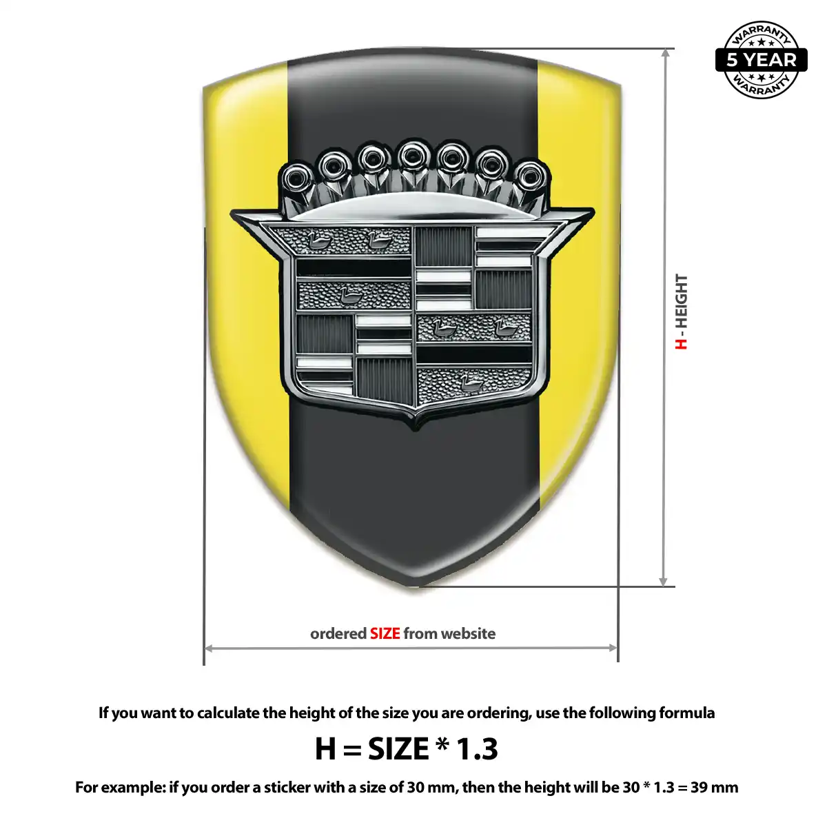 Cadillac Emblem Crest Prestige Line