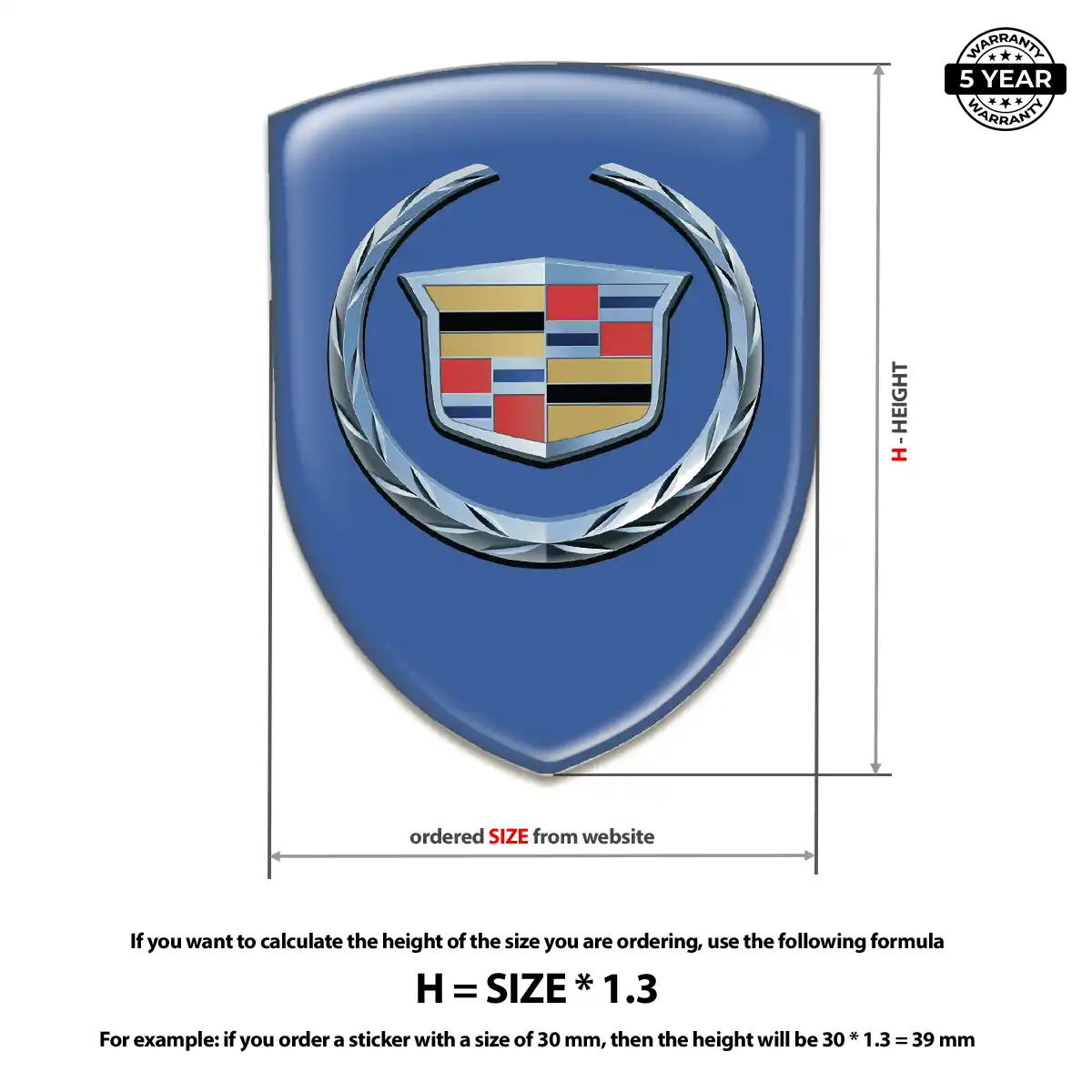 Cadillac Emblem Crest Signature Grade
