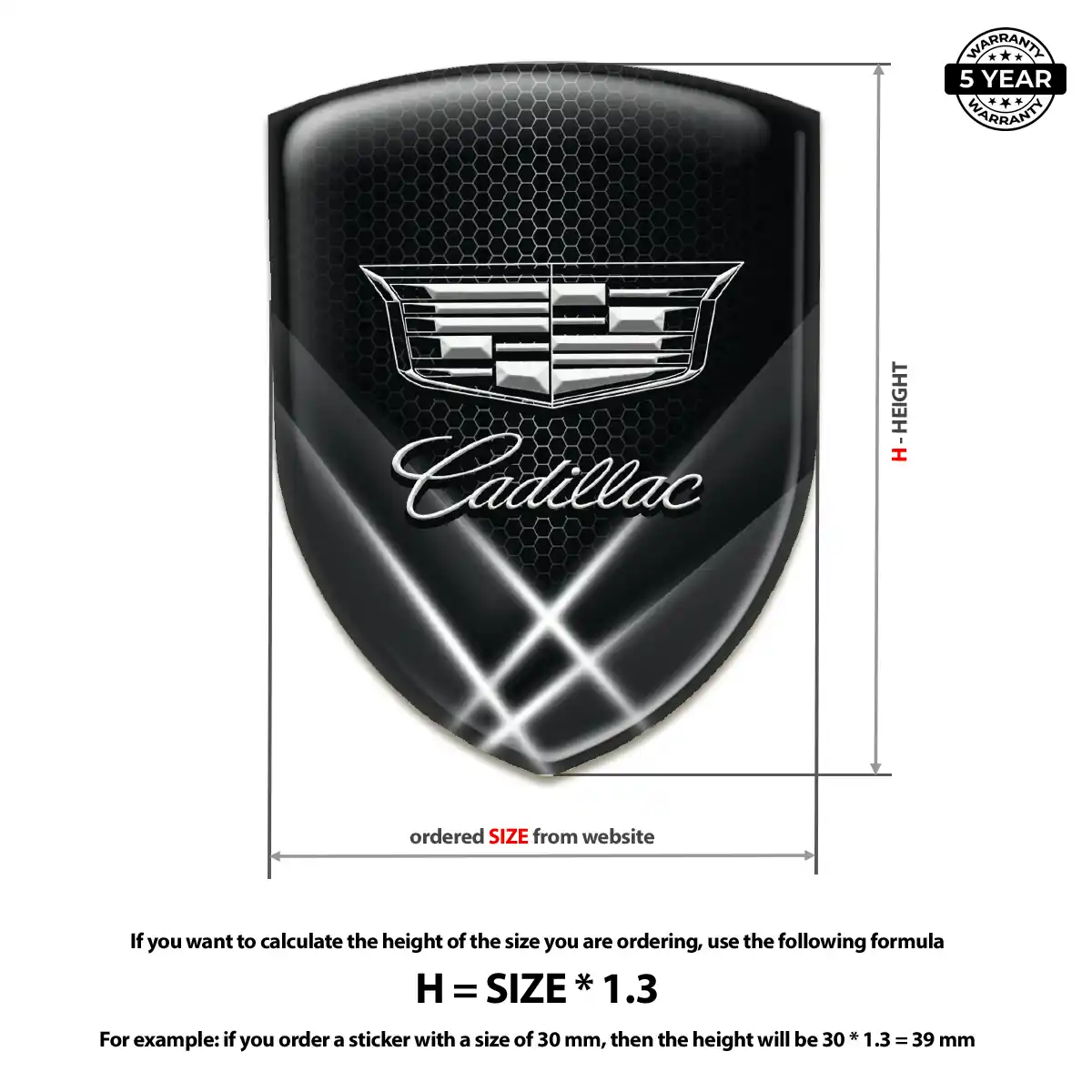 Cadillac Emblem Crest Sleek Style