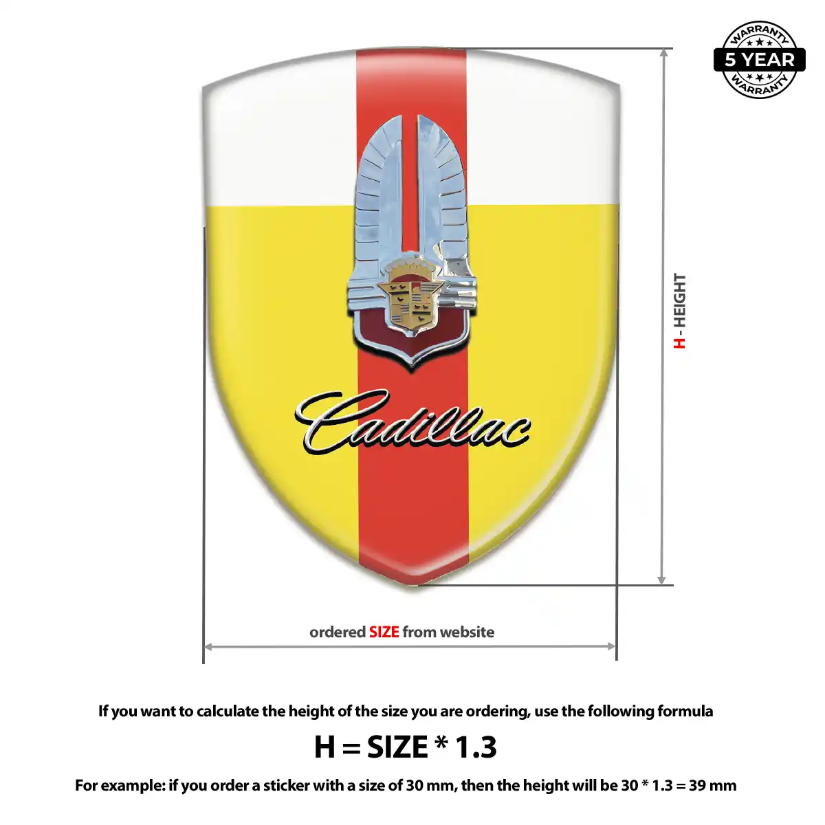 Cadillac Emblem Crest Sport Tuning