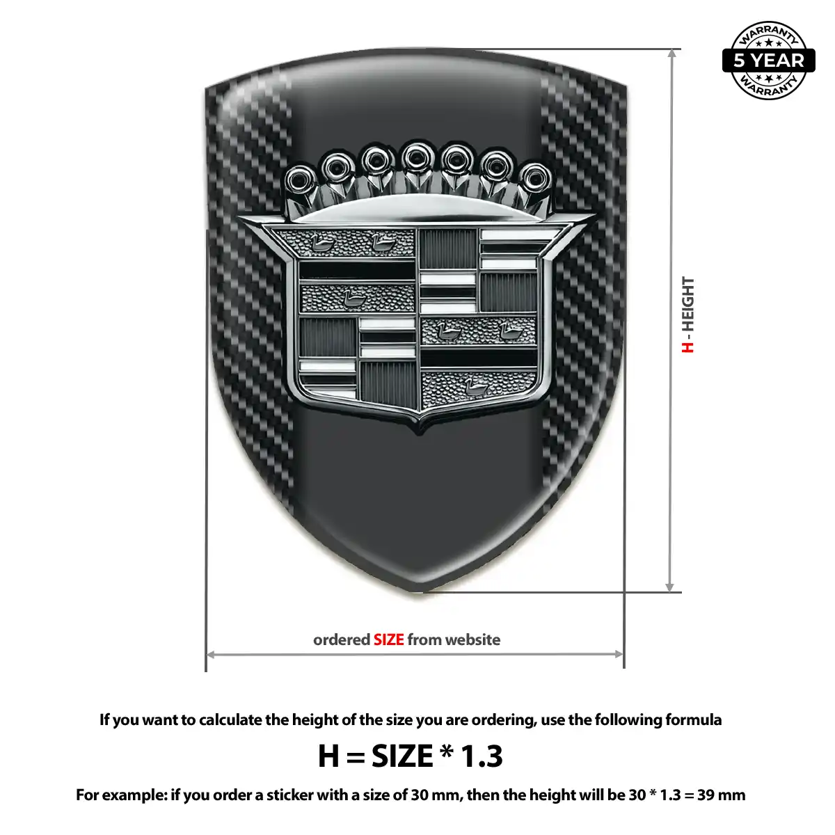Cadillac Emblem Crest Superior Craft