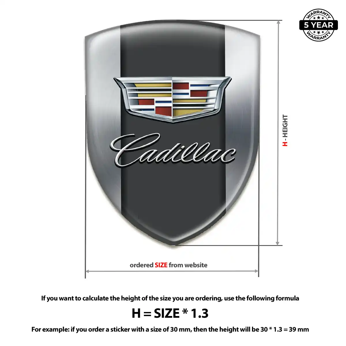 Cadillac Emblem Crest Vortex Series