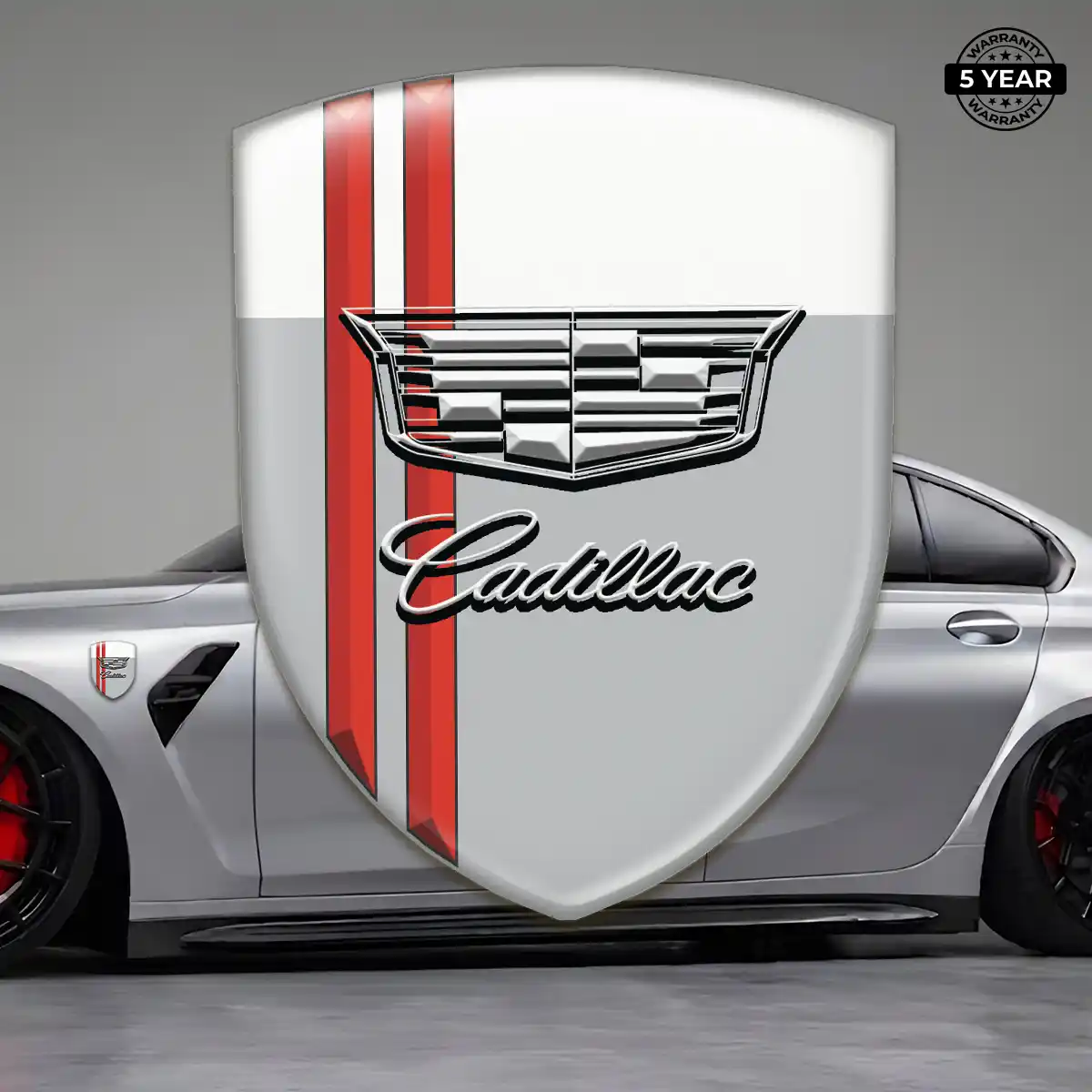 Cadillac Emblem Domed Badge Interior Luxe