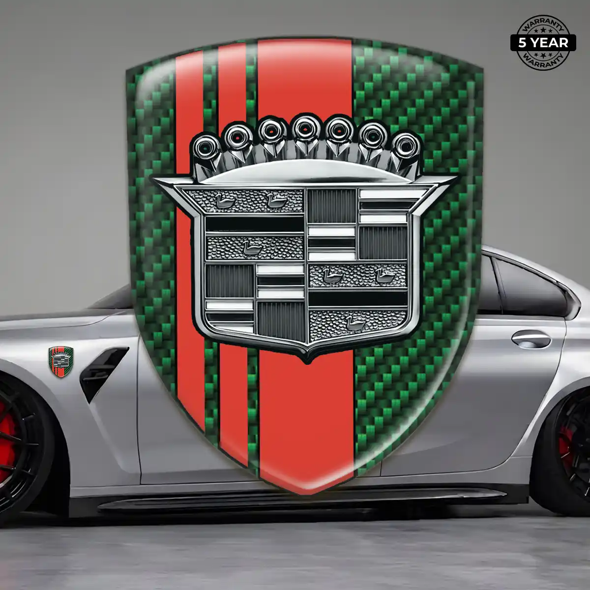 Cadillac Emblem Domed Badge Marked Edition