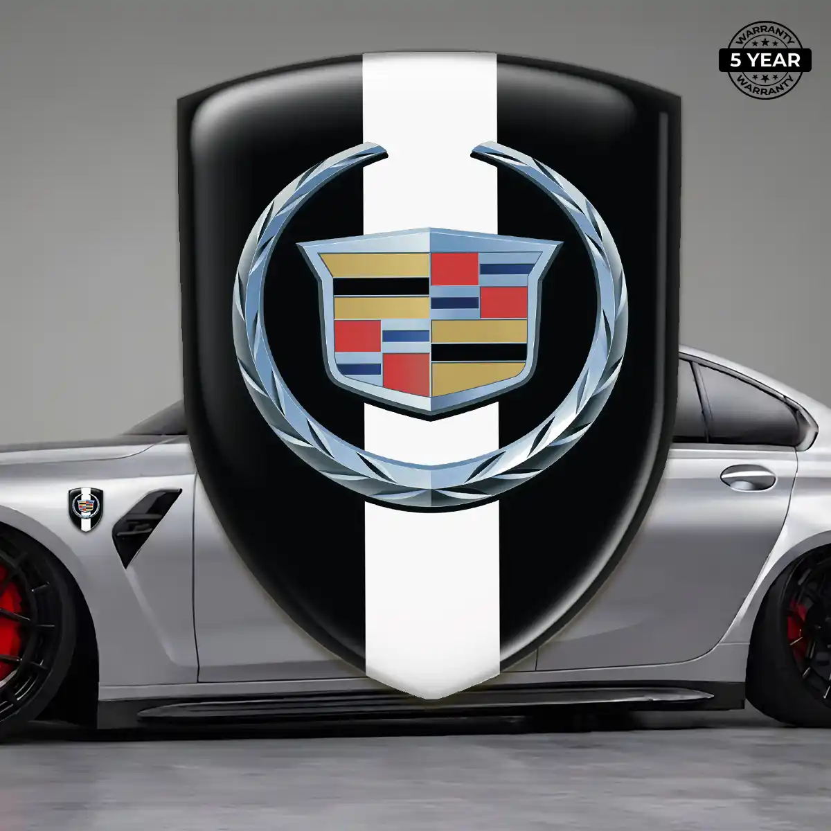 Cadillac Emblem Domed Badge Prime Quality