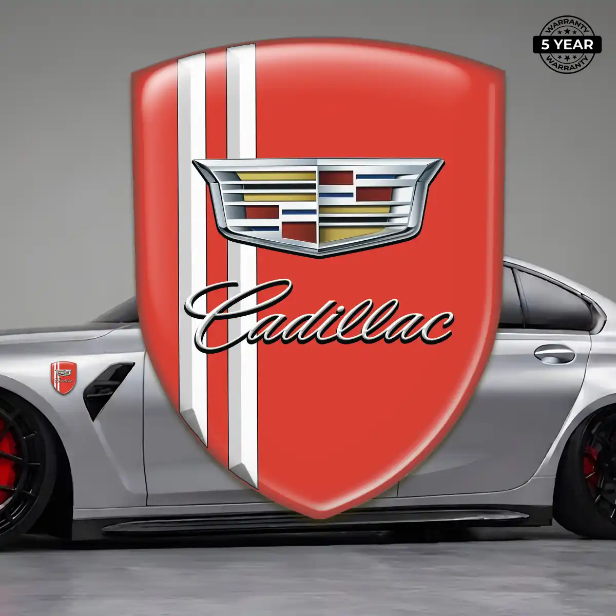 Cadillac Emblem Domed Badge Refined Design