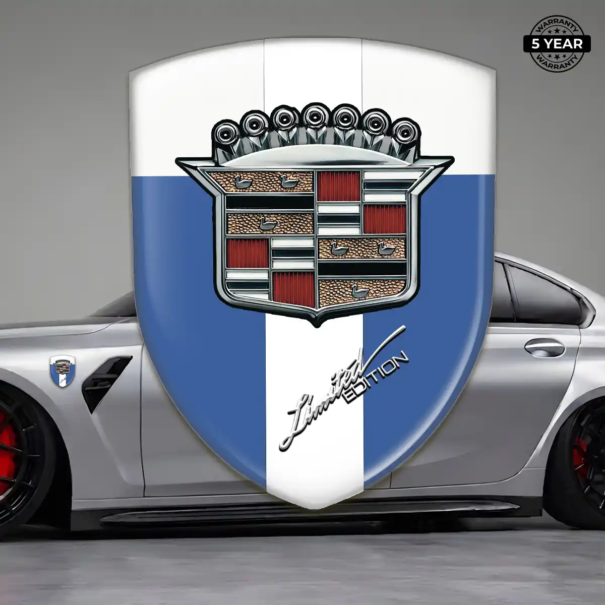 Cadillac Emblem Domed Badge Resin Luxe