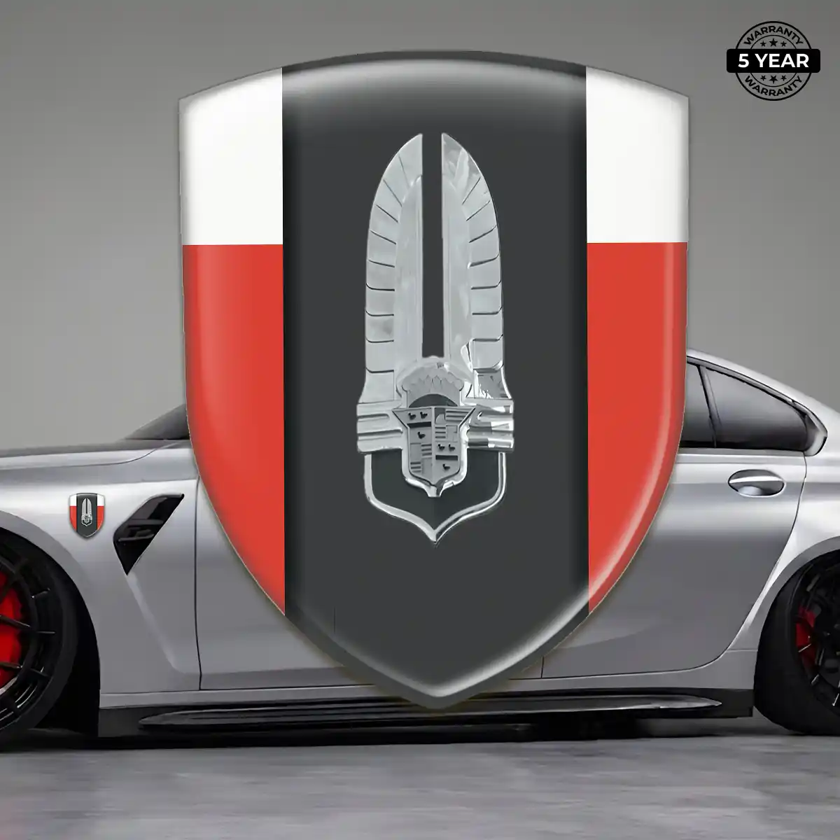Cadillac Emblem Domed Badge Sleek Style