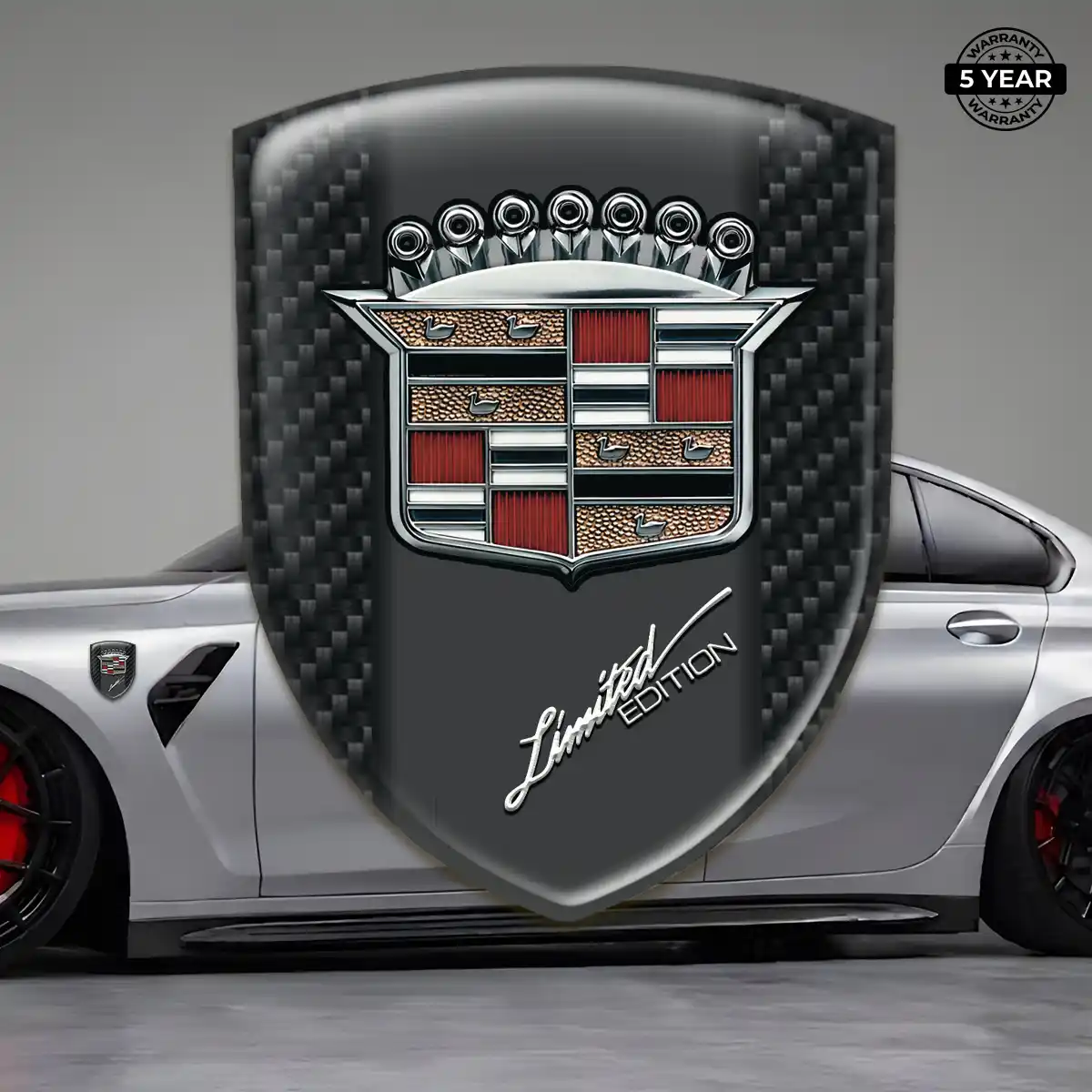 Cadillac Emblem Domed Badge Superior Craft
