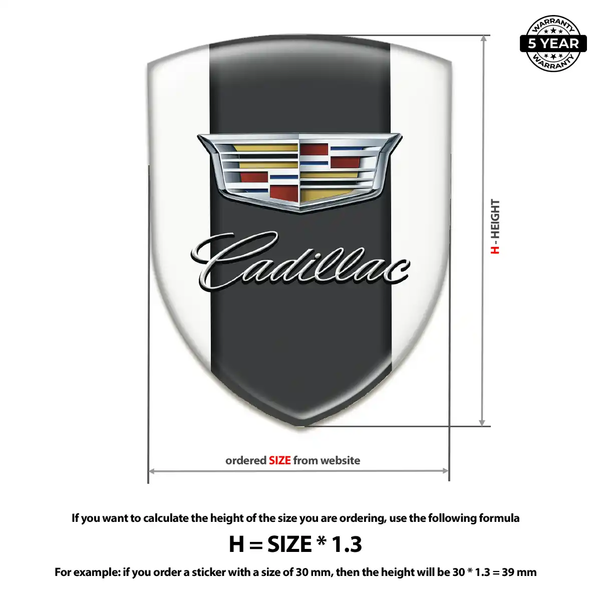 Cadillac Emblem Logo Badge Elite Finish