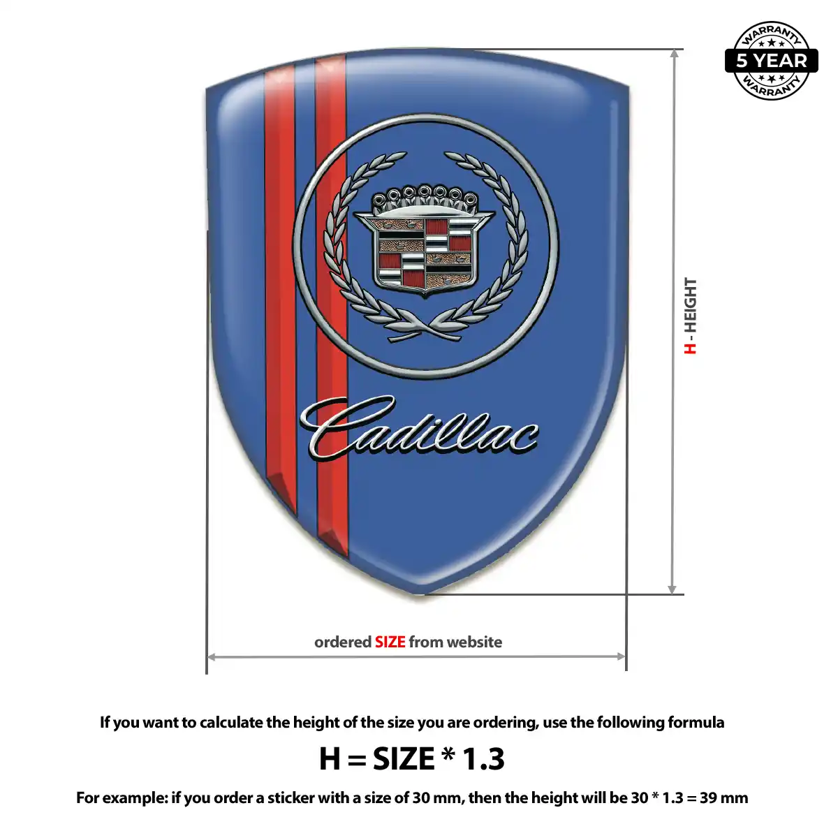 Cadillac Emblem Logo Badge Interior Luxe