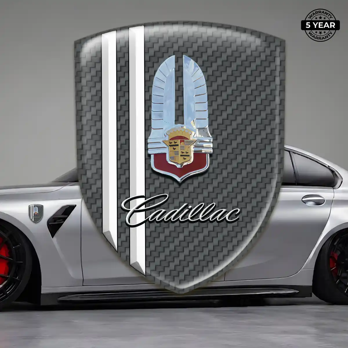 Cadillac Emblem Logo Badge Premium Dome