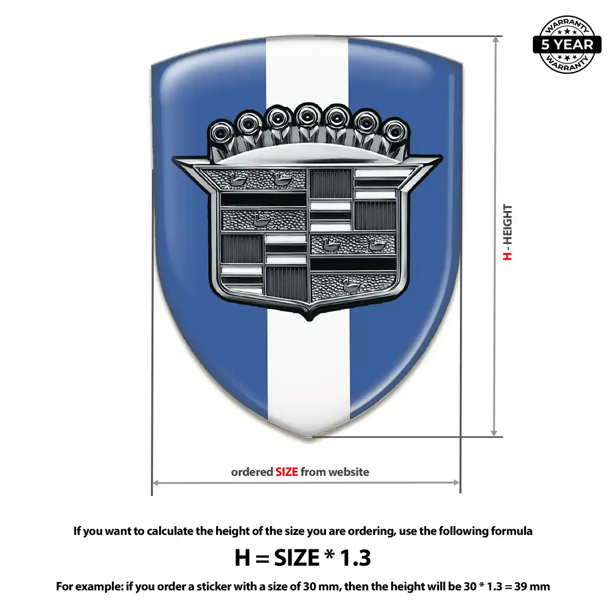 Cadillac Emblem Logo Badge Prime Quality