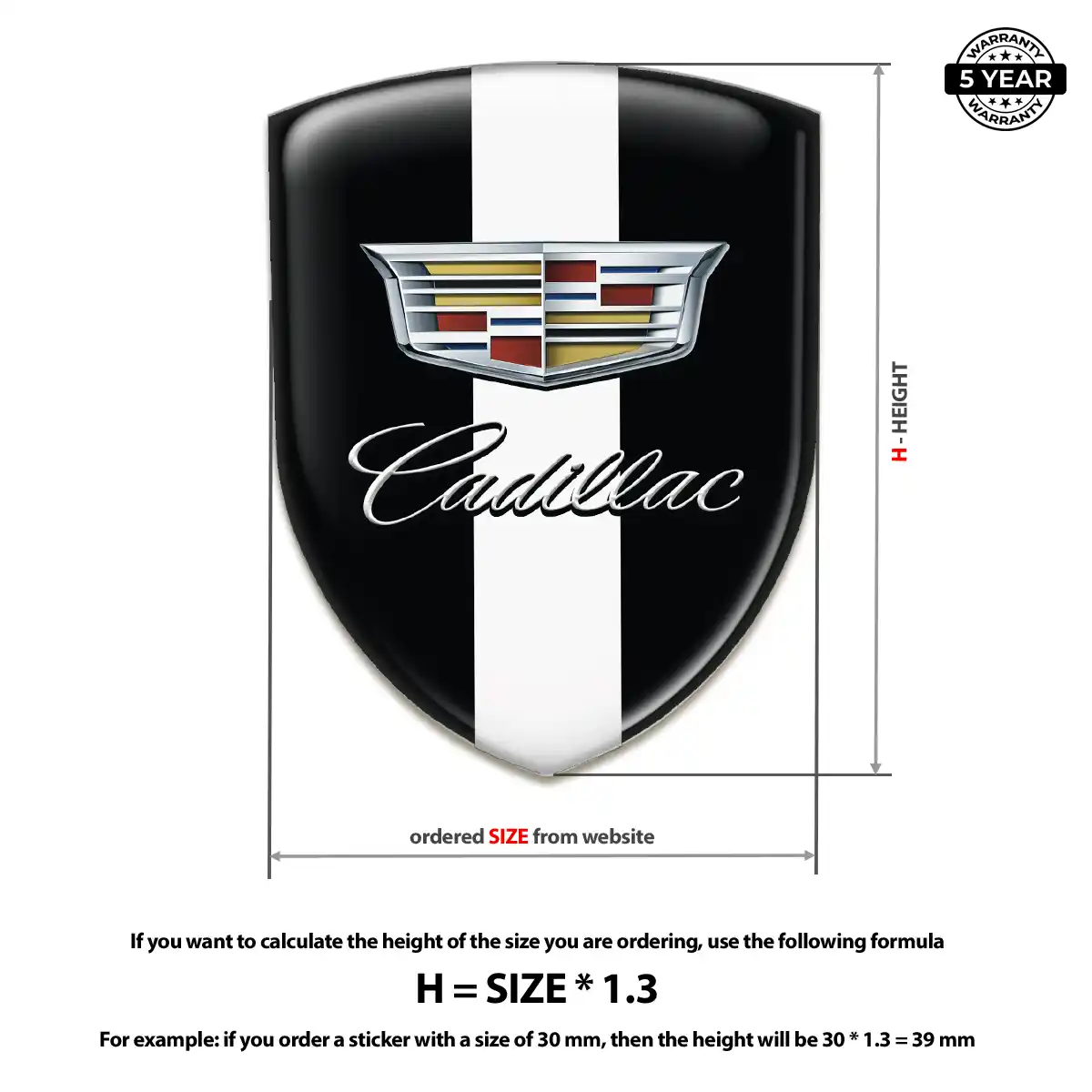 Cadillac Emblem Logo Badge Street Tuning