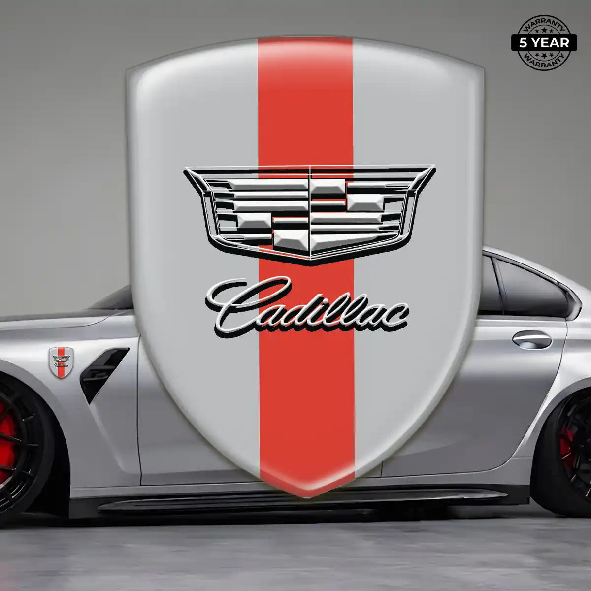 Cadillac Emblem Logo Badge Vortex Series